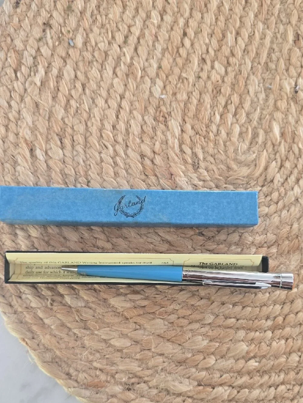 Garland Blue and Silver Slim Pen Case Set - Blue